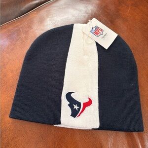 NFL Texans Black and White Beanie